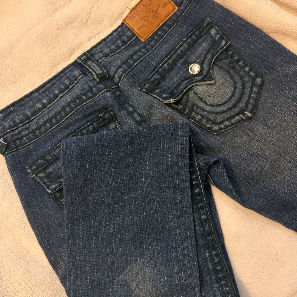 True Religon Jeans with Rhinestone buttons